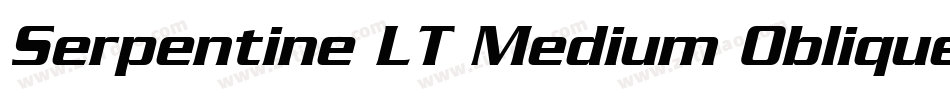 Serpentine LT Medium Oblique字体转换